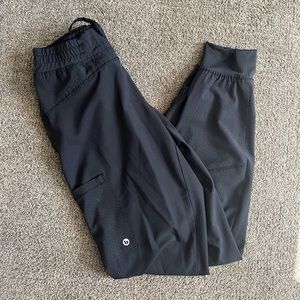 Black jogger scrub pants